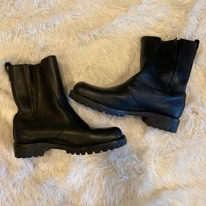 Cole Haan Black Leather Boot NWOB